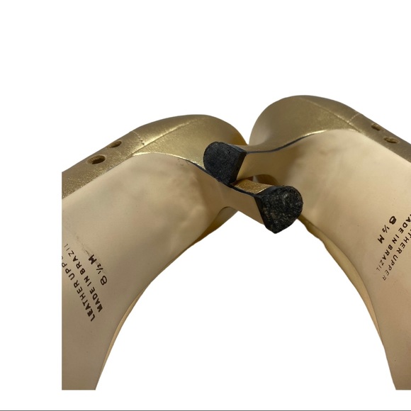 Rampage gold metallic leather heels Janis 8.5 - Picture 13 of 13